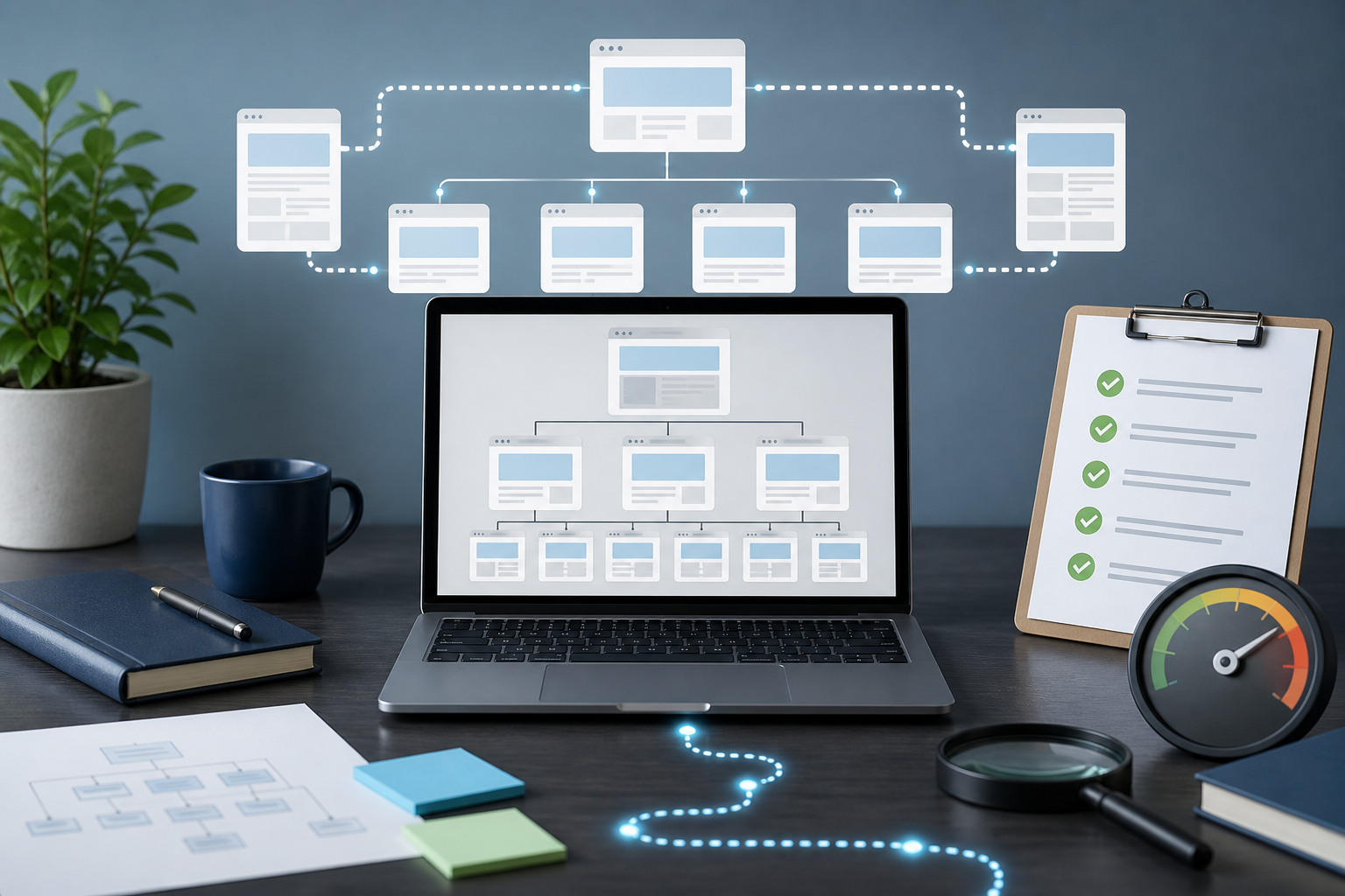 Technical SEO site architecture, crawl pathway and performance checklist